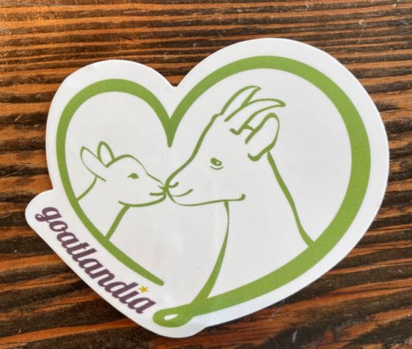 Heart-Shaped Logo Sticker