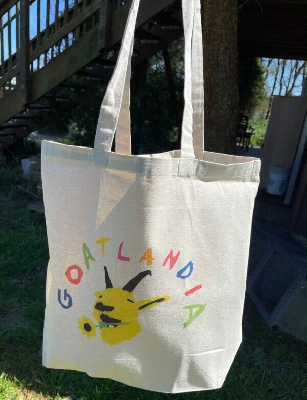 Goatlandia "goat with flower" bag
